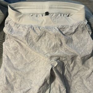 Lululemon Men’s Workout Shorts, Unlined, Size L, White